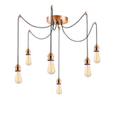 Hanglampen - Hanglamp 6 - lichts Koperkleurig Metaal Maris - Dimehouse