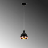 Hanglampen - Hanglamp 1 - lichts Zwart Koper Rond Metaal Grip - Dimehouse