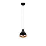 Hanglampen - Hanglamp 1 - lichts Zwart Koper Rond Metaal Grip - Dimehouse
