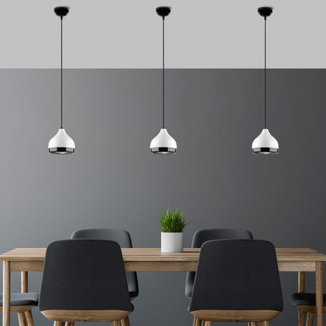 Hanglampen - Hanglamp 1 - lichts Wit Metaal Grip - Dimehouse