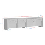 Aurelia TV-Schrank 180 cm Atlas Melaminbeschichteter Holzverbundstoff
