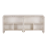 Arlen Beistelltisch creme 180 cm Melaminbeschichtetes Holz