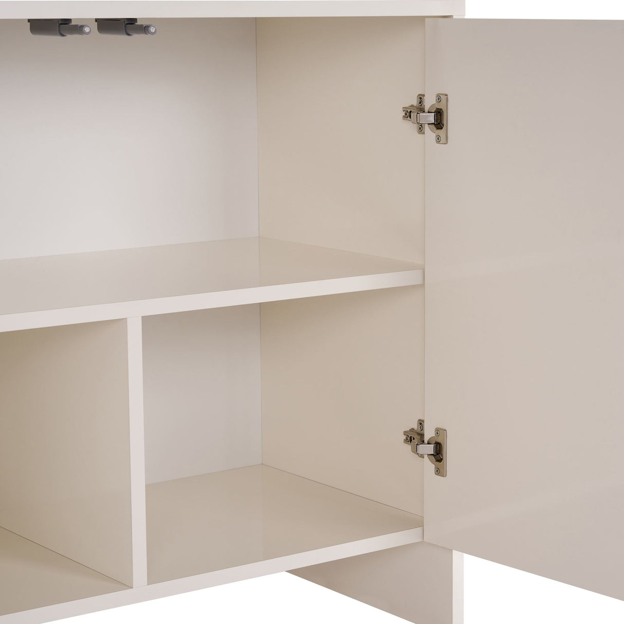 Arlen Beistelltisch creme 180 cm Melaminbeschichtetes Holz