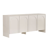 Arlen Beistelltisch creme 180 cm Melaminbeschichtetes Holz