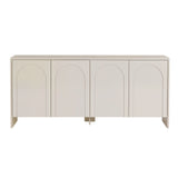 Arlen Beistelltisch creme 180 cm Melaminbeschichtetes Holz