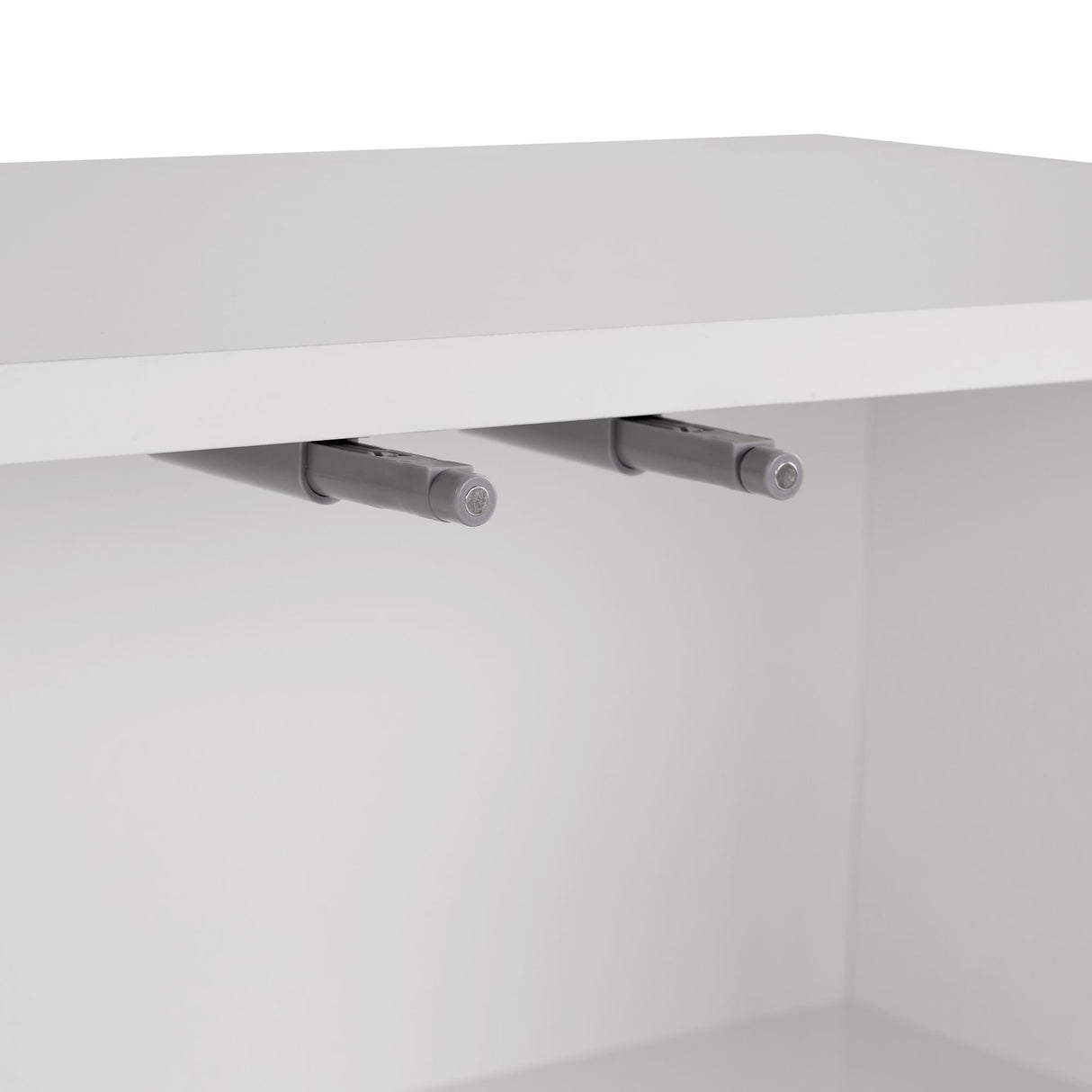 Arlen Beistelltisch weiß 180 cm Melaminbeschichtetes Holzverbundmaterial