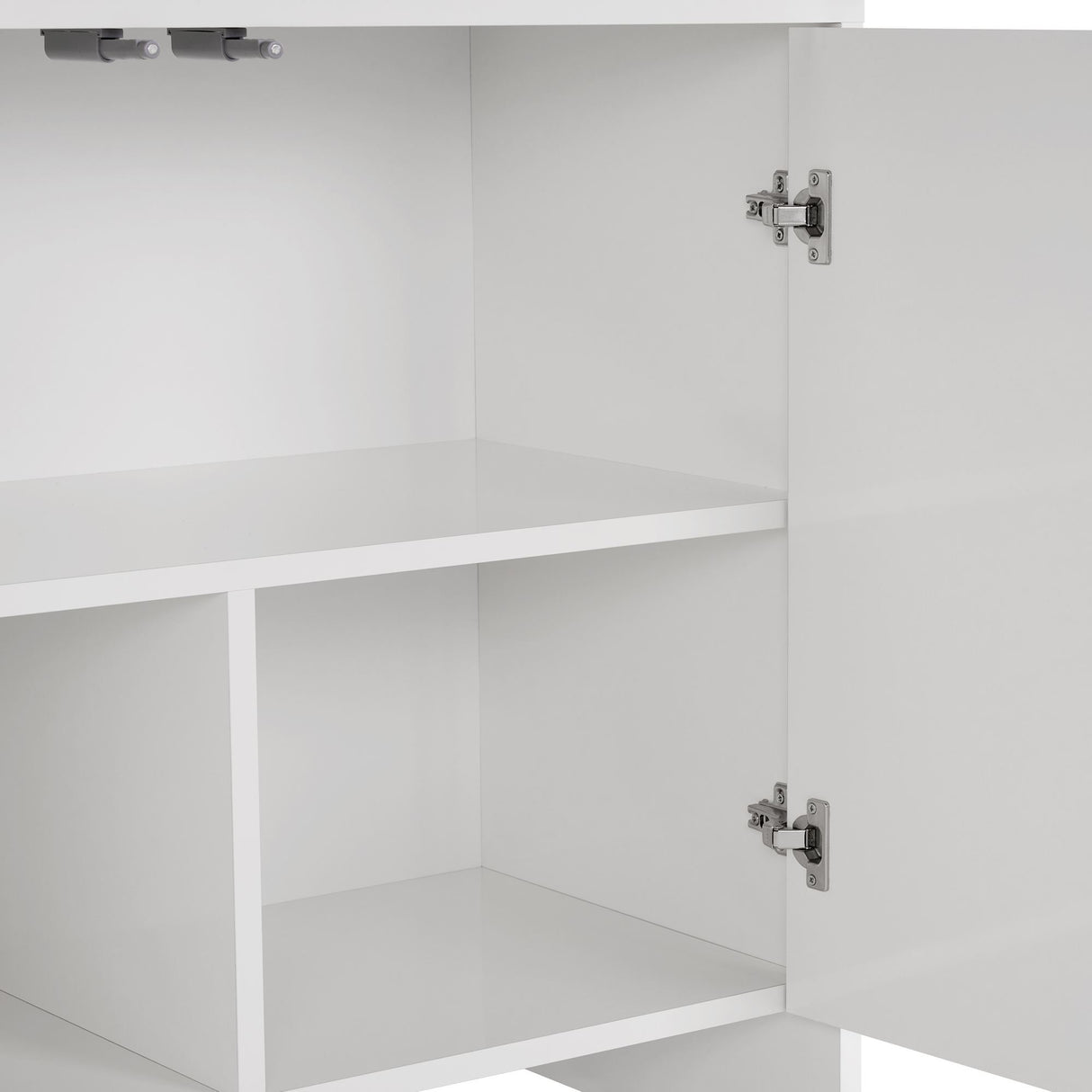 Arlen Beistelltisch weiß 180 cm Melaminbeschichtetes Holzverbundmaterial
