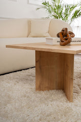 Salontafels - Rechthoekige Salontafel Siban Sapphire Eikenhout look - 119x60 cm - Dimehouse