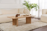 Salontafels - Rechthoekige Salontafel Siban Sapphire Eikenhout look - 119x60 cm - Dimehouse