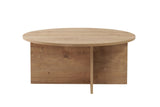 Salontafels - Ronde salontafel Eiken melamine - 90x90x40 cm - Dakota - Dimehouse