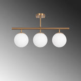 Hanglampen - Hanglamp 3 - lichts Bronskleurig Metaal - Dimehouse