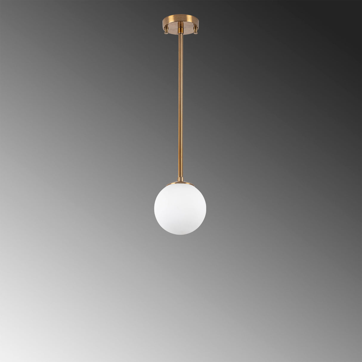 Hanglampen - Hanglamp 3 - lichts Bronskleurig met Witte Kap Metaal Flint - Dimehouse