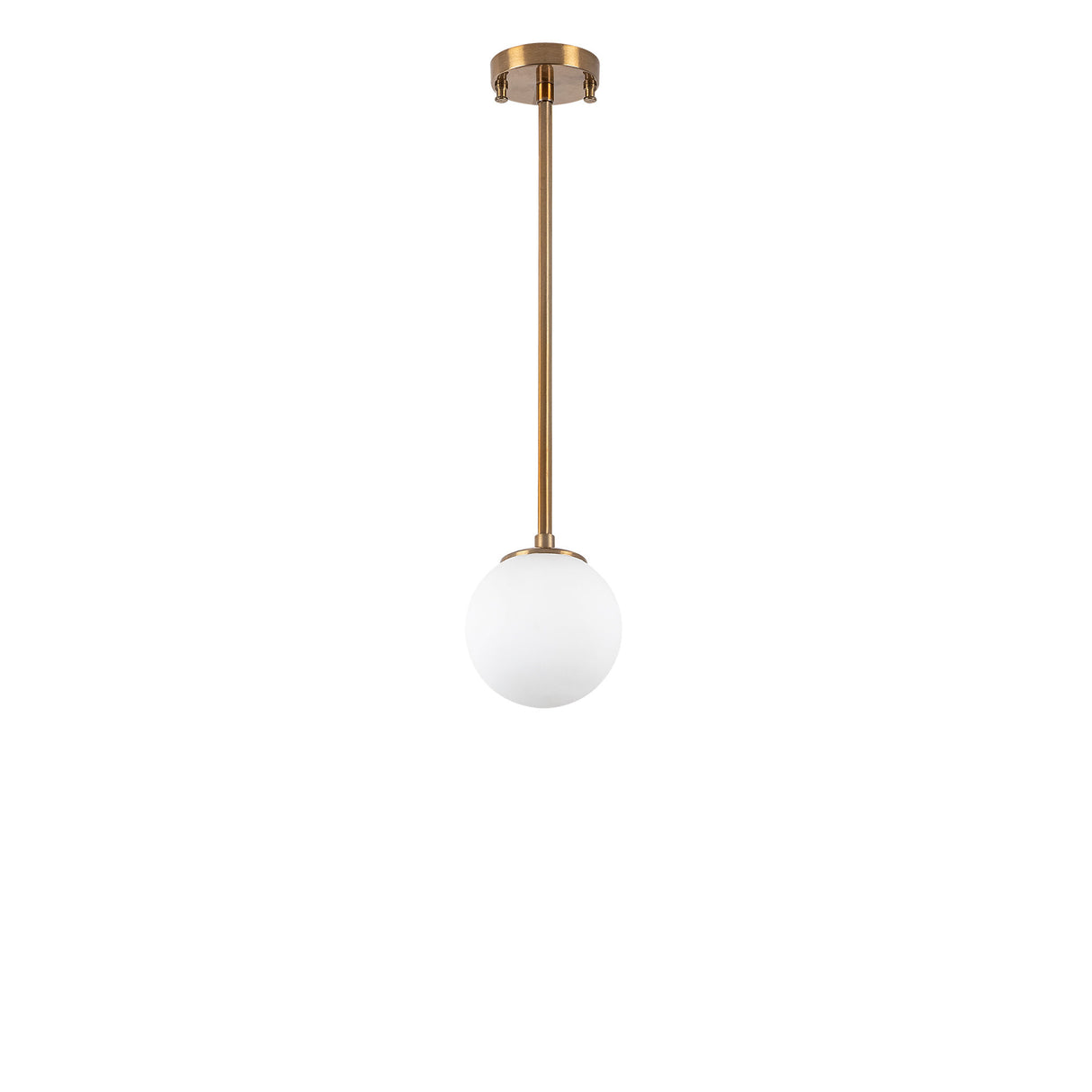 Hanglampen - Hanglamp 3 - lichts Bronskleurig met Witte Kap Metaal Flint - Dimehouse