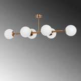 Hanglampen - Hanglamp 6 - lichts Bronskleurig Glas Radiance - Dimehouse