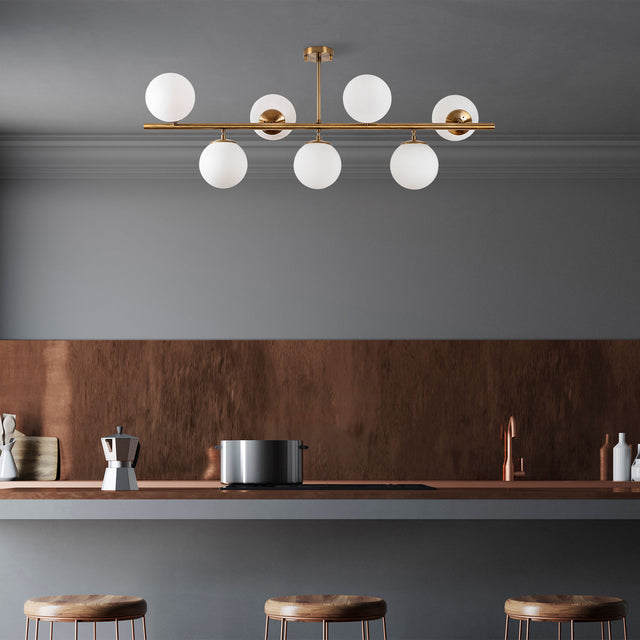 Hanglampen - Hanglamp 7 - lichts Bronskleurig Glas Radiance - Dimehouse