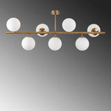 Hanglampen - Hanglamp 7 - lichts Bronskleurig Glas Radiance - Dimehouse