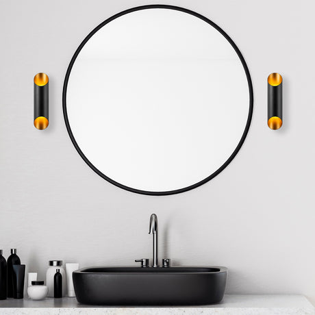 Wandlampen - Wandlamp Zwart Goud Metaal Juniper - Dimehouse