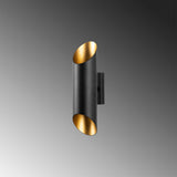 Wandlampen - Wandlamp Zwart Goud Metaal Juniper - Dimehouse
