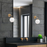 Wandlampen - Wandlamp Bronskleurig Glas Brim - Dimehouse