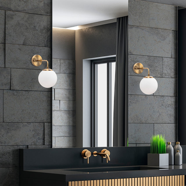 Wandlampen - Wandlamp Bronskleurig Glas Brim - Dimehouse