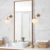 Wandlampen - Wandlamp Bronskleurig Glas Brim - Dimehouse