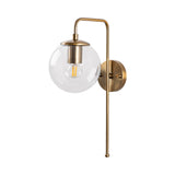 Wandlampen - Wandlamp 1 - lichts Bronskleurig Helder Glas Brim - Dimehouse