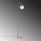 Vloerlampen - Vloerlamp Bronskleurig Helder Glas Brim - Dimehouse
