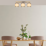 Hanglampen - Hanglamp 3 - lichts Bronskleurig Stof Frost - Dimehouse
