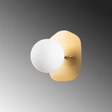 Wandlampen - Wandlamp 1 - lichts Goud Glas Axel - Dimehouse
