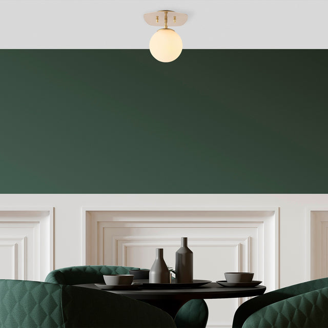 Plafondlampen - Plafondlamp 1 - lichts Goud Glas Axel - Dimehouse