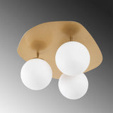 Plafondlampen - Plafondlamp 3 - lichts Goud Glas Axel - Dimehouse