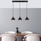 Hanglampen - Hanglamp 3 - lichts Zwart Metaal Lynx - Dimehouse