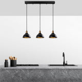 Hanglampen - Hanglamp 3 - lichts Zwart Metaal Lynx - Dimehouse