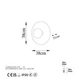 Wandlampen - Wandlamp Koperkleurig 38 cm Metaal Elevate - Dimehouse