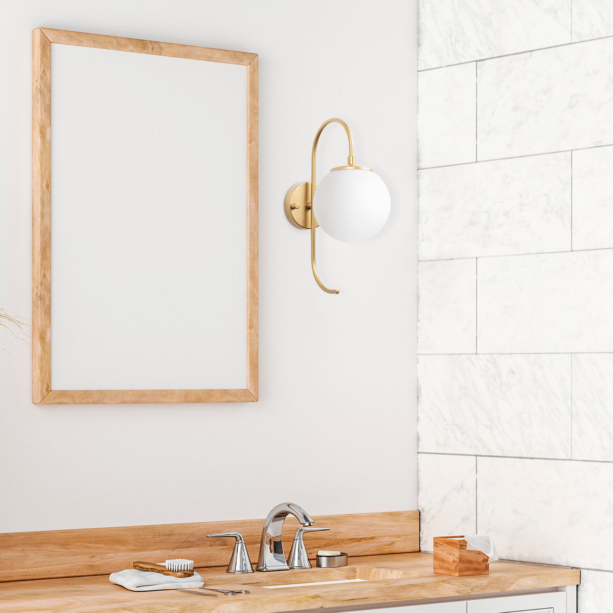 Wandlampen - Wandlamp Goud Glas Lucent - Dimehouse
