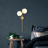 Wandlampen - Wandlamp 2 - lichts Goud Glas Radiance - Dimehouse