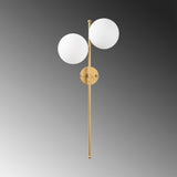 Wandlampen - Wandlamp 2 - lichts Goud Glas Radiance - Dimehouse