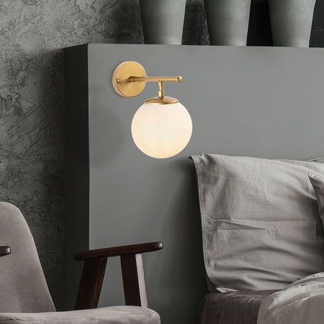 Wandlampen - Wandlamp Goud Glas Obsidian - Dimehouse