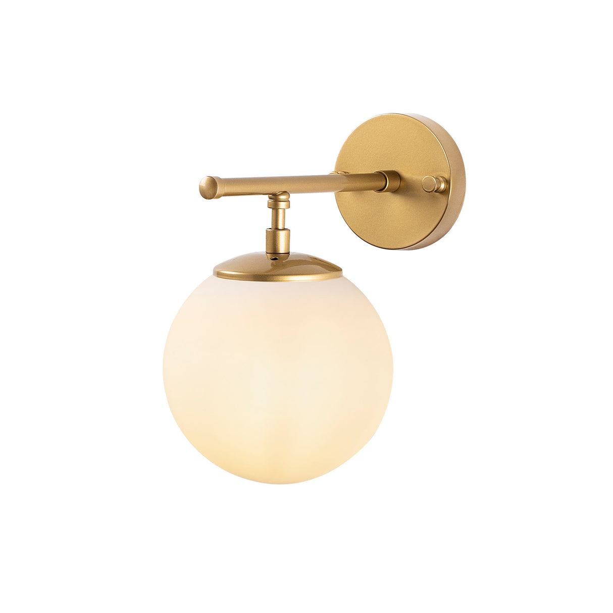 Wandlampen - Wandlamp Goud Glas Obsidian - Dimehouse