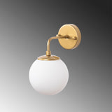 Wandlampen - Wandlamp Goud Glas Elio - Dimehouse