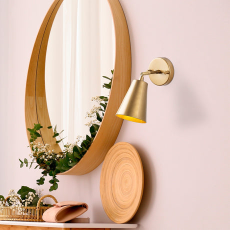 Wandlampen - Wandlamp Goud Glas Glacier - Dimehouse