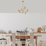 Hanglampen - Hanglamp 6 - lichts Goud Metaal Arctic - Dimehouse