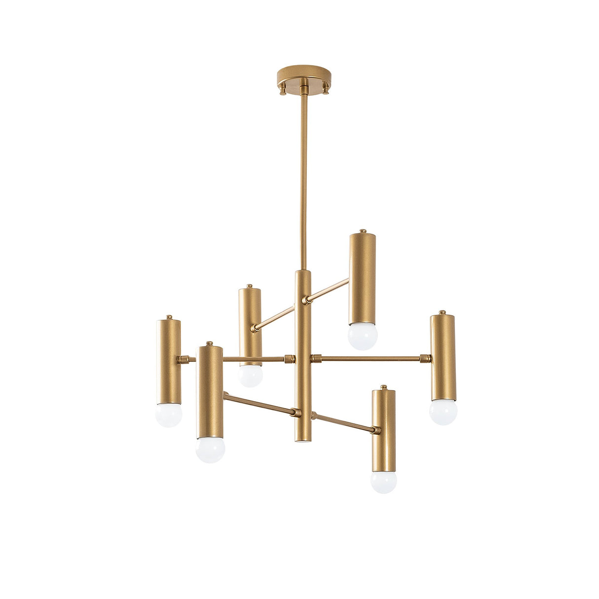 Hanglampen - Hanglamp 6 - lichts Goud Metaal Arctic - Dimehouse