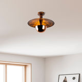 Plafondlampen - Plafondlamp 38 cm Koperkleurig Metaal Elevate - Dimehouse