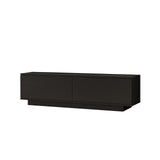 TV Meubels - TV Meubel Merida Zwart Melamine 140x38,2x35,5 cm - Dimehouse