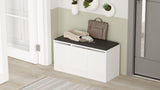 Schoenenkasten - Schoenenkast Aquila Wit Melamine 89,6x45,8x35,5 cm - Dimehouse