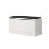 Schoenenkasten - Schoenenkast Aquila Wit Melamine 89,6x45,8x35,5 cm - Dimehouse