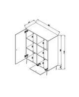Wandkasten - Wandkast Jut Eik Beukenhout 40x110x90 cm - Dimehouse