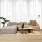 Banken - Modulaire bank 3 - zits met hocker Doblo beige - Dimehouse