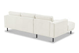 Banken - Moderne Hoekbank Links Beige Stof Aniko met Chaise Longue 238x142x78 cm - Dimehouse